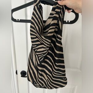 H&M Leopard Print halter top